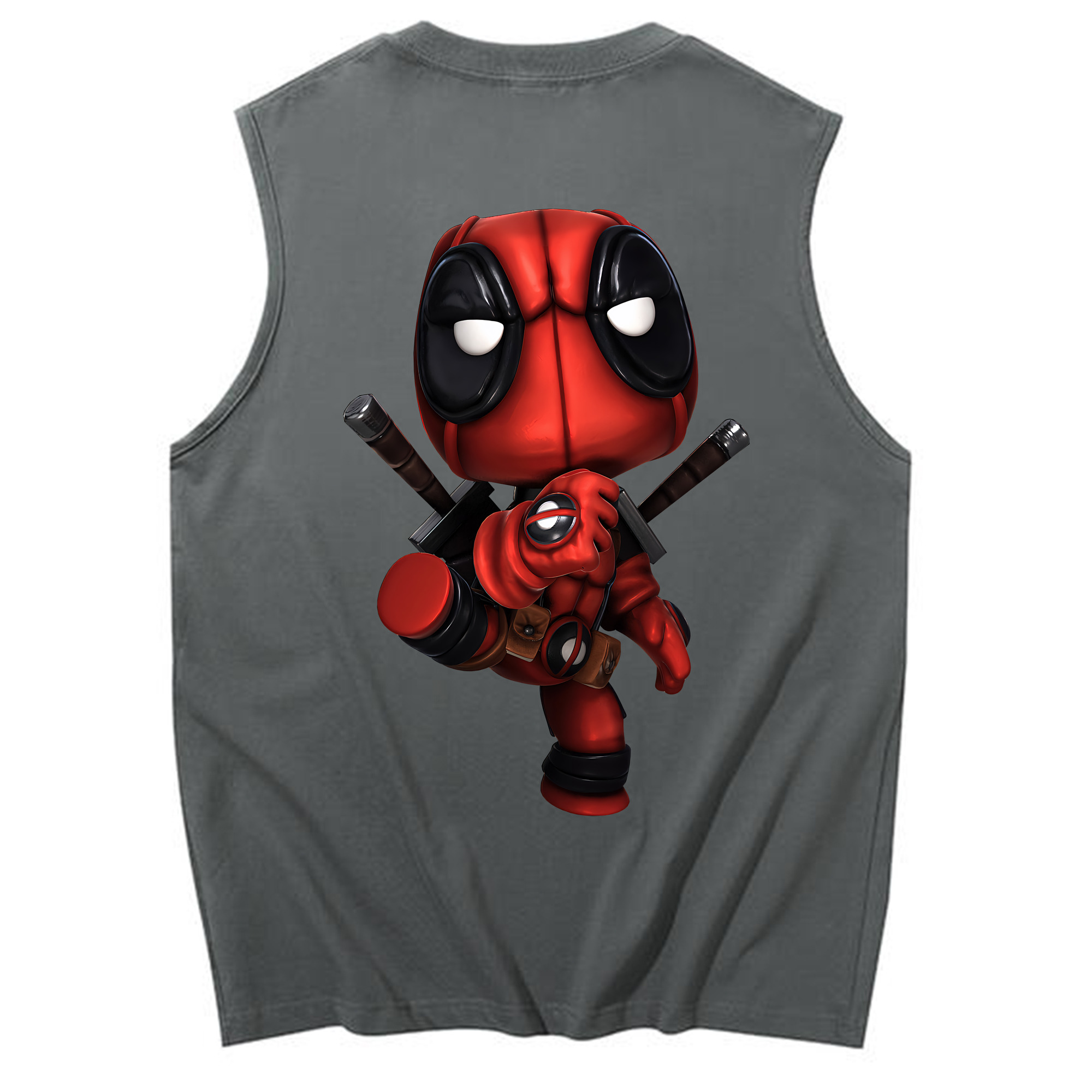 （画像用） Deadpool デッドプール コットン100％タンクトップ（背面プリント）